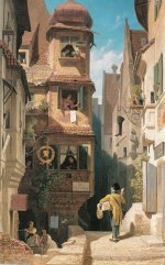 374px-Carl_Spitzweg_-_Der_Briefbote_im_Rosenthal.jpg